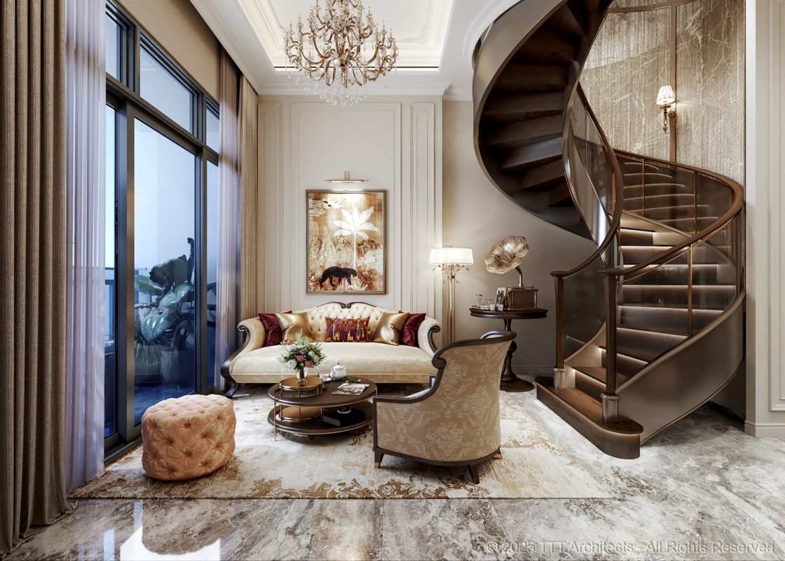 Phối cảnh nội thất Duplex dự án chung cư Celestine Westlake - 300 Võ Chí Công